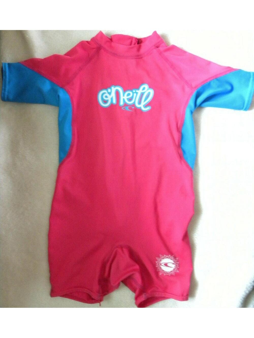 O'Neill Ozone Toddler Spring Girls 50+ UV Block Pink/Blue Size 1